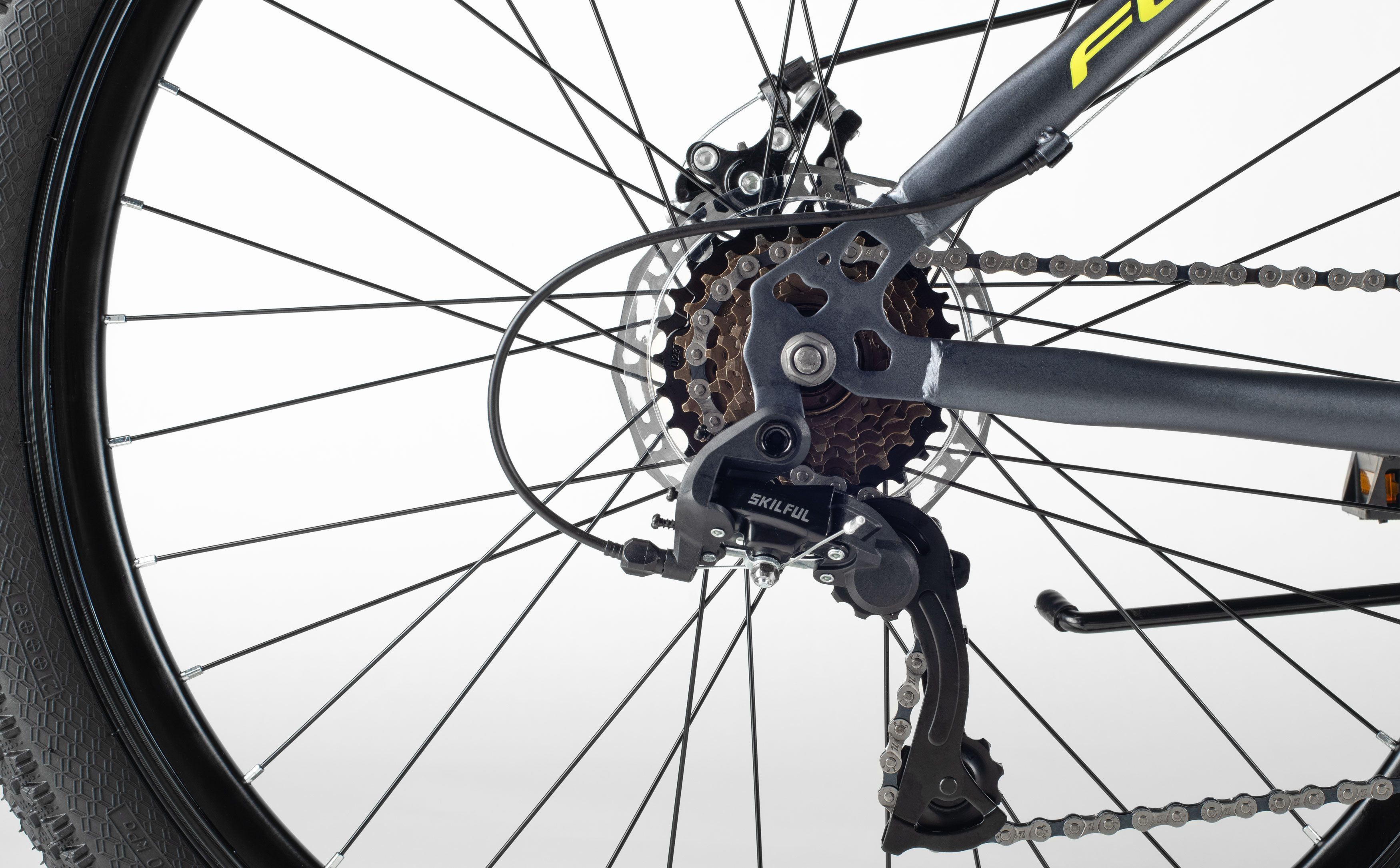 Велосипед SITIS FLASH 7SP 27,5" (2025) Grey-Yellow-Black