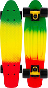 Скейтборд FISH 22" TRICOLOR зелено-желто-красный