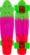 Скейтборд FISH 22" TRICOLOR зелено-фиолетово-красный