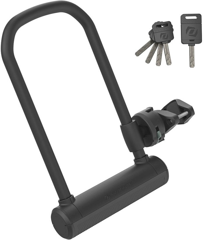 Замок Syncros Warfield U-lock w/loop cable Black велосипедные замки